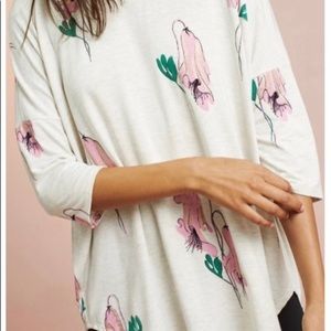 Anthropologie Floreat Oversized Tee Small